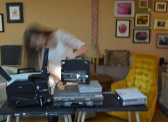 charlotte with projectors